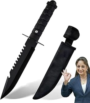 Kitchen Knife/Utility Knife With Cover for Kitchen And Home (Black, Set of 1)