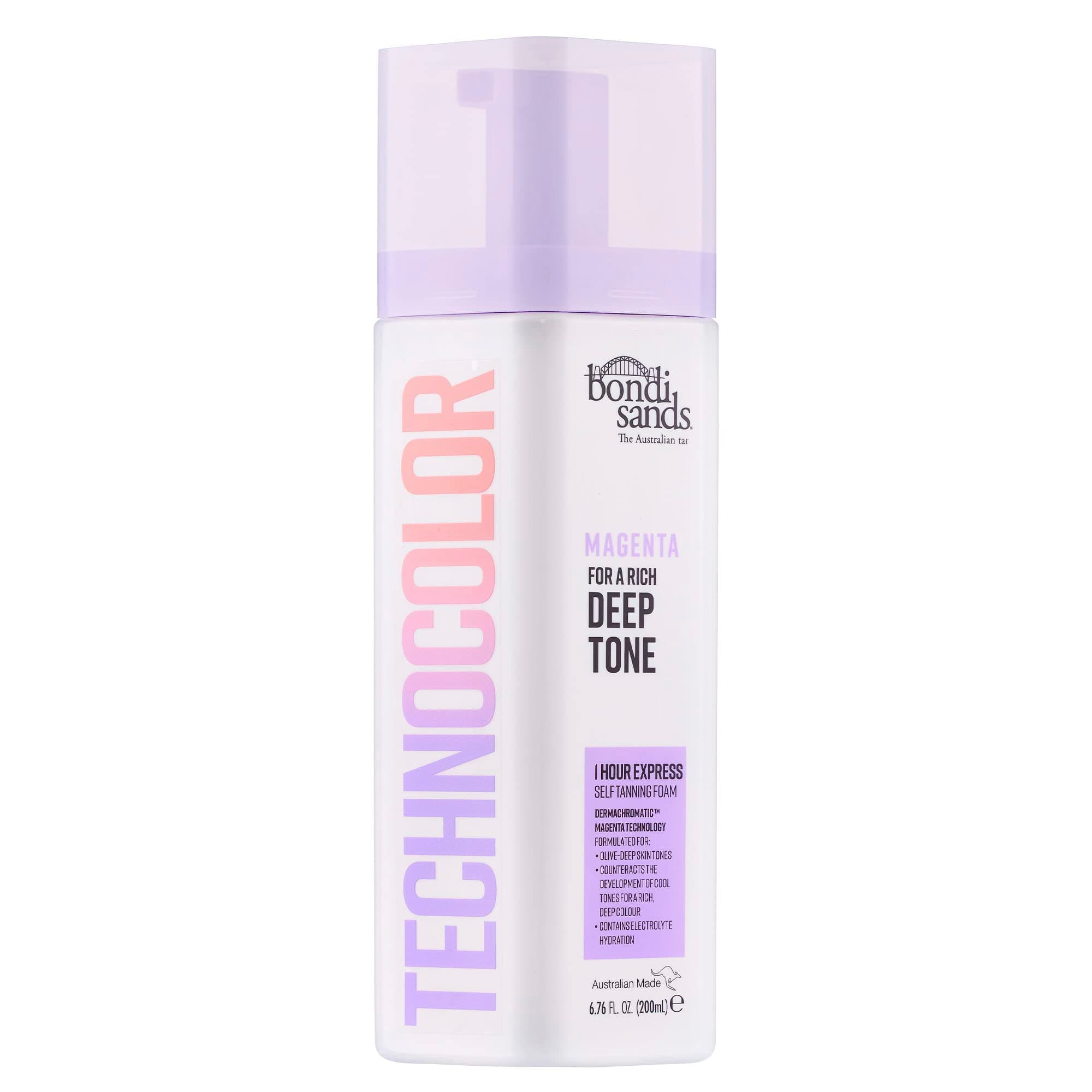Bondi Sands Technocolor 1 Hour Express Self Tanning Foam, Innovative Formula, Hydrates for Natural Enhanced Skin Results, Available in 4 Shades