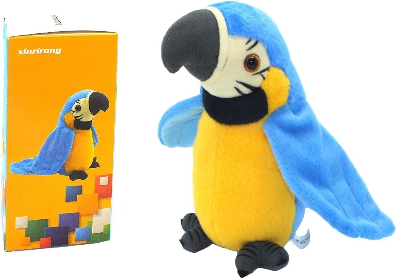 Talking Parrot No Matter What You Say Will Repeat What You Say Funny Learning Good Helper Bring You Happiness!Parrot Toys! Speaking Parrot.Talking Parrot Funny Pronunciation Electric Animal Plush Toy