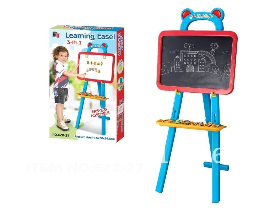Kid's Ajmeri Learning Easel 3 in 1 Educational Magnetic Writing Board