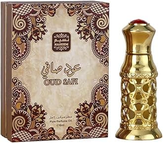 NASEEM Oud Safi Eau De Parfum Oil 6ml - Unisex Arabian Attar with Subtle Agarwood, Lavender, Spicy, and Floral Notes - Premium Perfume for Men & Women, Ideal for Daily and Special Occasions