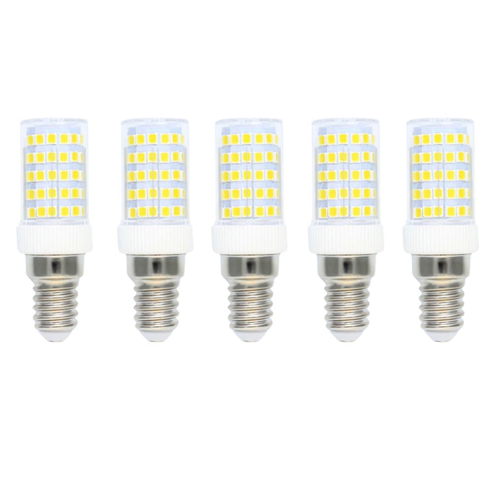 Dimmable E14 LED Light Bulb 10Watt Equivalent to Incandescent 80W,Cool White 6000K 800Lumens,AC220V,No Flicker,Pack of 5