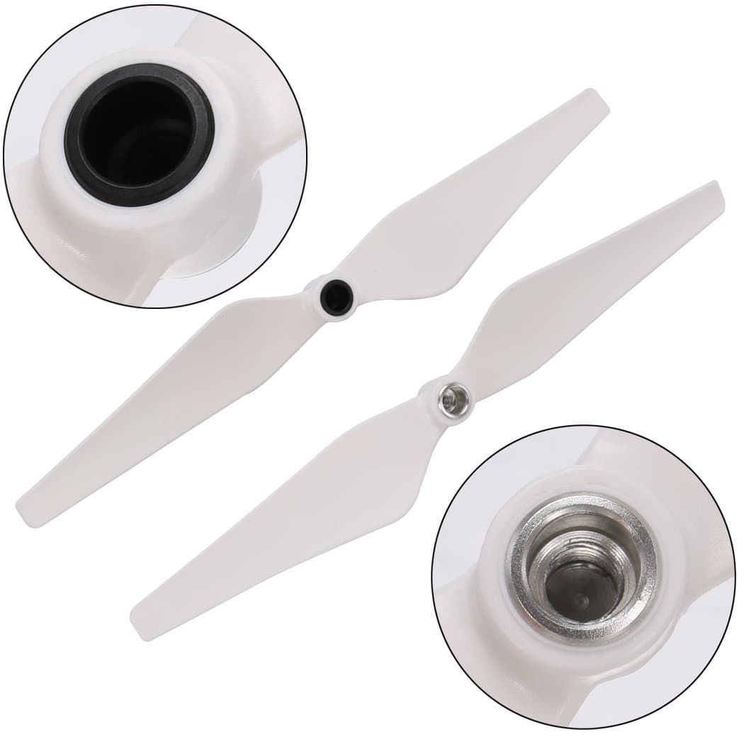 Happycat 4Pcs/Set 9450 9.4 inch Self-locking Enhanced Propeller --- Drone Replacement Spare Parts Prop For DJI Phantom 2 3 Vision/E30 RC Hexacopter (White)