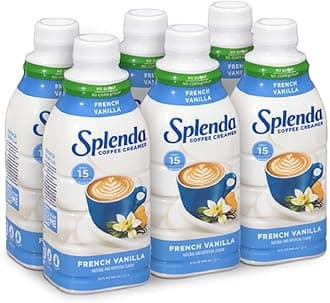 SPLENDA Sugar Free French Vanilla Coffee Creamer, 32 Fl Oz (Pack of 6)