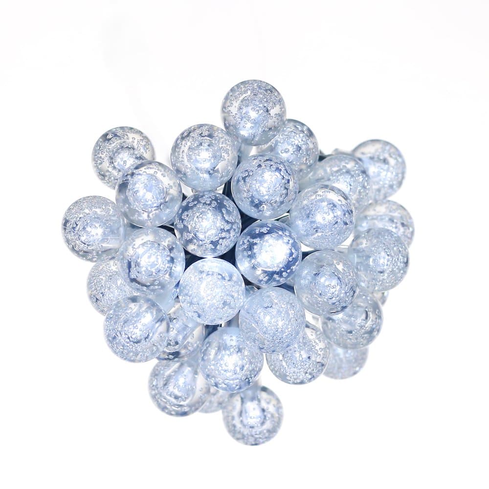 Solarbuy24 Solar Outdoor String Lights 29.5 FT 30 White Crystal Ball Christmas Globe LEDs for Garden Path Party Bedroom Yard Deck Decoration