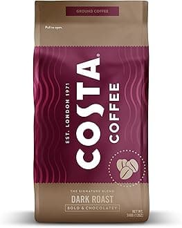 Costa Signature Blend Dark Roast Ground Coffee 12oz Rainforest Alliance Certified