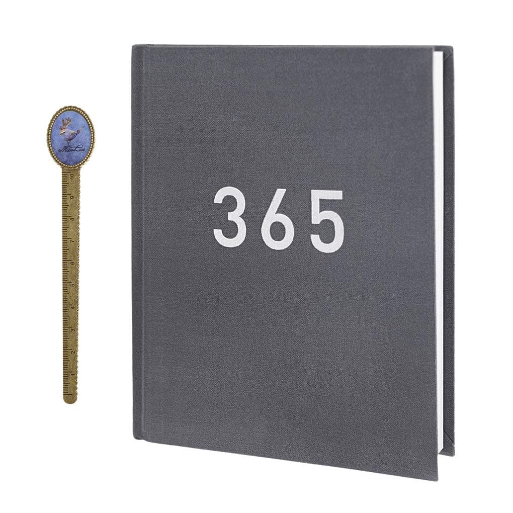 365 Days Daily Planner Journal Numbered Blank Page for Schedule a Day A5 Journal Notebook for Building Positive Life Habits Life Planner Gratitude Journal DIY Dooding Notes Dairy Scrapbook
