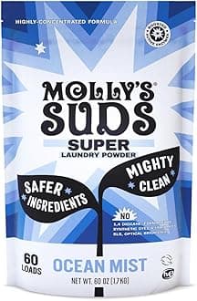 Molly's Suds, Super Powder Laundry Detergent, Ocean Mist, 60 Loads, 60 oz