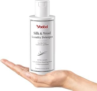 Silk & Wool Laundry Detergent, PH Neutral Cashmere Detergent, Double Concentrated Wash Shampoo for Silk, Wool, Cashmere, Gentle, Soft & Comfortable -3.72 Fl Oz/110ML