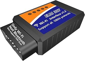 WiFi ELM327 OBD2 Adapter Scanner Reader for Android Auto iPhone iOS ELM 327 OBD2 Scanner WiFi Wireless ELM327 OEM WiFi Adapter OBD OBDii Reader ELM 327 Adapter Reader Scanner Diagnostic Tool for Cars