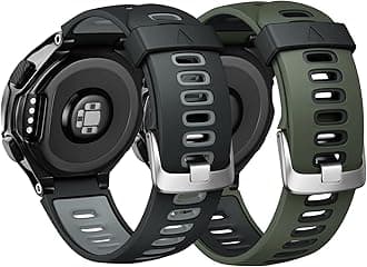 for 735XT Watch band Forerunner 235/230/ 220 Silicone Strap Forerunner 620/630 bands Approach S20/ S5/ S6 Wristbands with Silver Metal Buckle