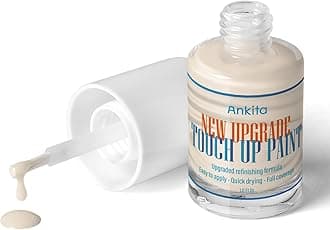 Porcelain Sink Touch Up Paint, High-Gloss Porcelain Repair Kit White & Appliance Paint for Chips, Scratches, Cracks and Spots on Enamel, Acrylic, Porcelain in Kitchen and Bathroom (Antique White)