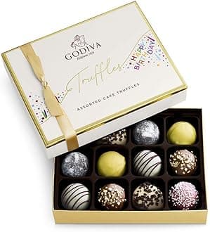 Godiva Chocolatier Birthday Truffles Assorted Chocolate Gift Box, 12 pc.