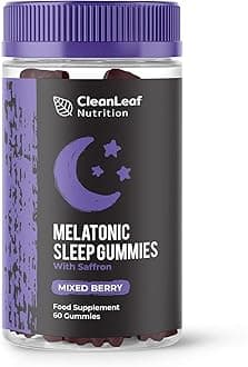 Natural Sleep Support Gummies for Adults - Melatonic Formula for Restful Nights, Sleep Gummies Promoting Natural Sleep Production, Promotes Sleep Patterns, 60 Count