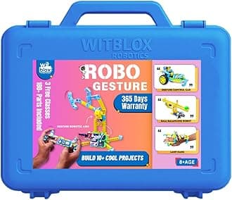- WitBlox DIY Robotics Kit for Kids Robo Gesture Sensor Modular Kit, Hand Controlled Gesture Sensing RC Car & Robotic Arm, STEM Educational Toy for Ages 8 Years + with 1 Year WTY & Free 3 Live Classes