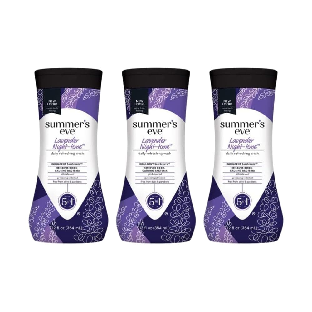 Summer's Eve Night-Time Cleansing Wash - Lavender 12 oz. (Pack of 3)