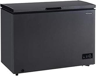 Chest Deep Freezer, 10 Cu. Ft. Capacity, Granita Rugged Design-Adjustable Thermostat-Removable Vinyl Coated Wire Basket-Easy Defrost Drain