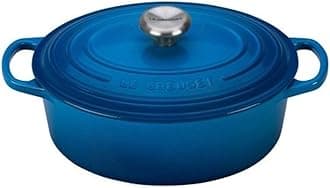 LE CREUSETEnameled Cast Iron Signature Oval Dutch Oven, 2.75 qt., Marseille