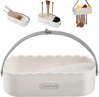 DUcare Makeup Brush Cleaner Shampoo Soap Solid Brush Cleaning Mat Removes Cos...