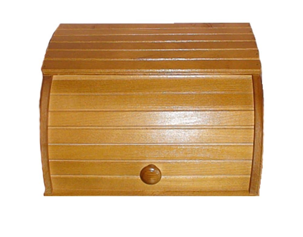 Rolltop Wooden Bread Box. The Wooden Bread Box is able to Perfectly Control The Humidity and Protect The Bread from Drying Out and Mildew.