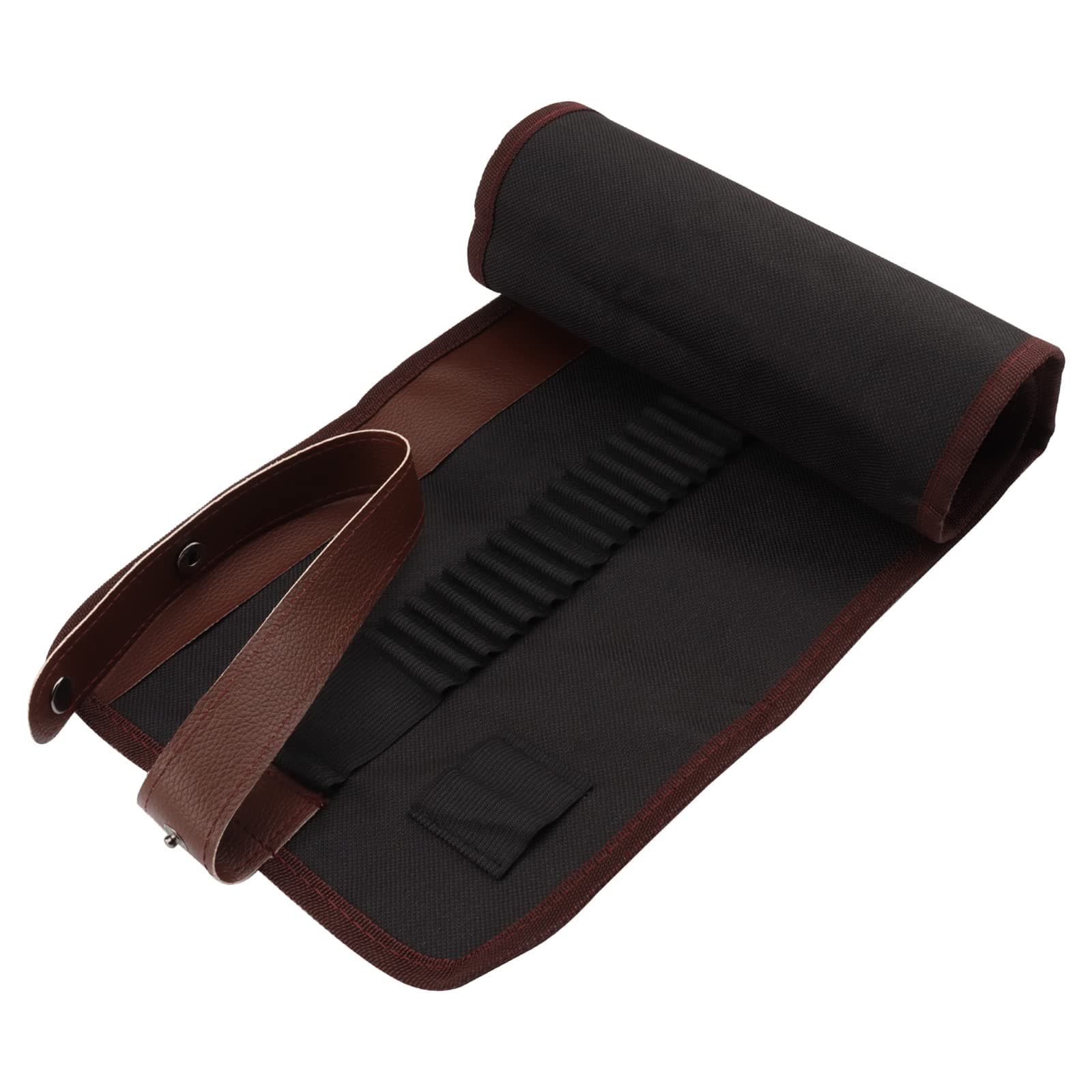 Canvas Pencil Wrap Case, 72 Holes 48 Holes Colored Pencil Roll Holder Storage Pouch for Artist, School, Office