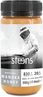 Steens Manuka Honey MGO 830+ Pure & Raw 100% Certified UMF 20+ Manuka Honey - Bottled and Sealed in New Zealand - 500g