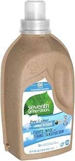 Seventh Generation, Liquid Laundry, 4X Free & Clear, 50.00 OZ (Pack of 6)