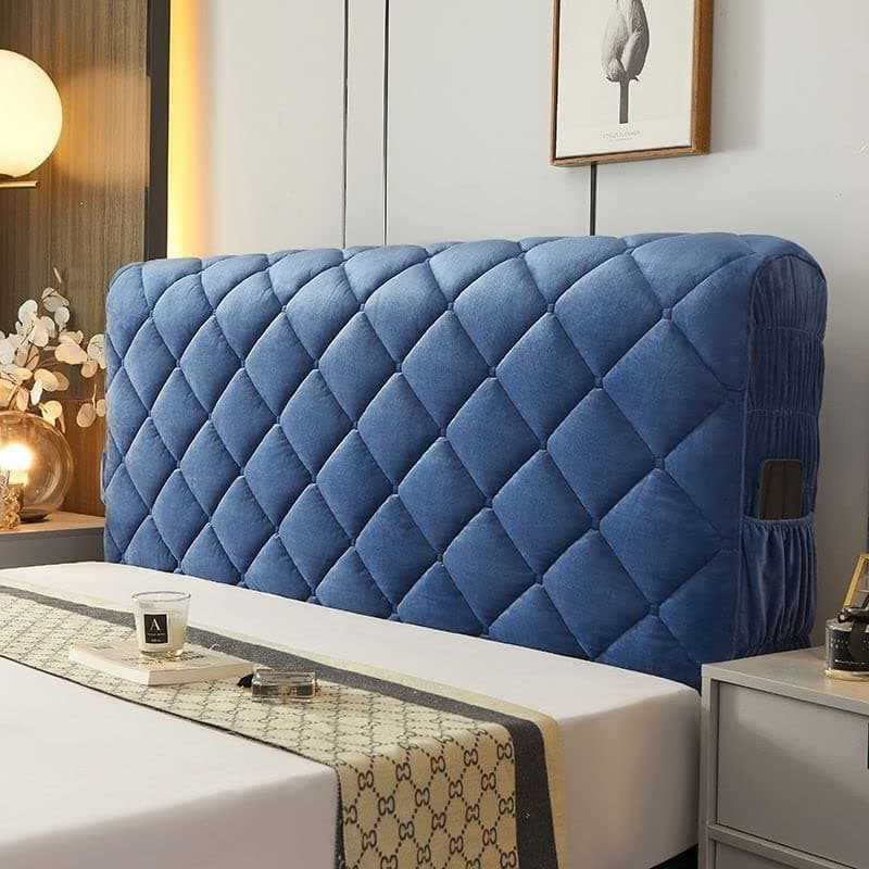 Headboard Covers Slipcover, Stretch Bed Headboard Covers, Small Square Jacquard Dustproof Protector Cover for Upholstered Headboard (Milk White, Queen Headboard Length ( Color : #30 , Size : King:200c