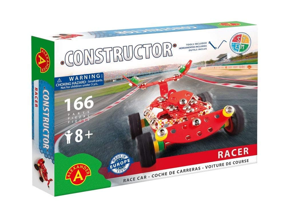 StemKids Constructor- Racer Model Building Set, 111 Pieces Ages 8+, 100% Compatible All Major Brands, Educational STEM Learning Sets Kids