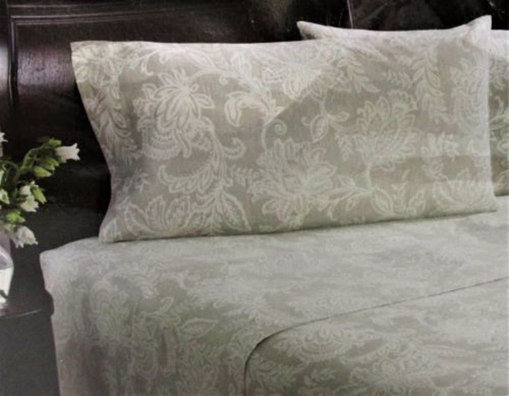 DivatexFlannel Bedding Bed Sheets Double Sheet Set 4Pc KRAVET B2578 FULL