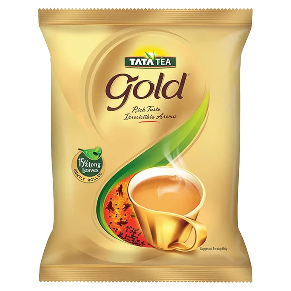 Tata Tea Gold | Assam teas with Gently Rolled Aromatic Long Leaves | Rich & Aromatic Chai | Black Tea | 100g