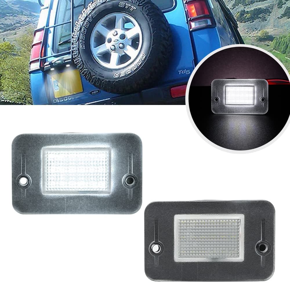 2pcs For L.and R.over Discovery 1994-2004 1 2 Pair LED License Plate Lamp High Power White Color Tail Light Bulbs