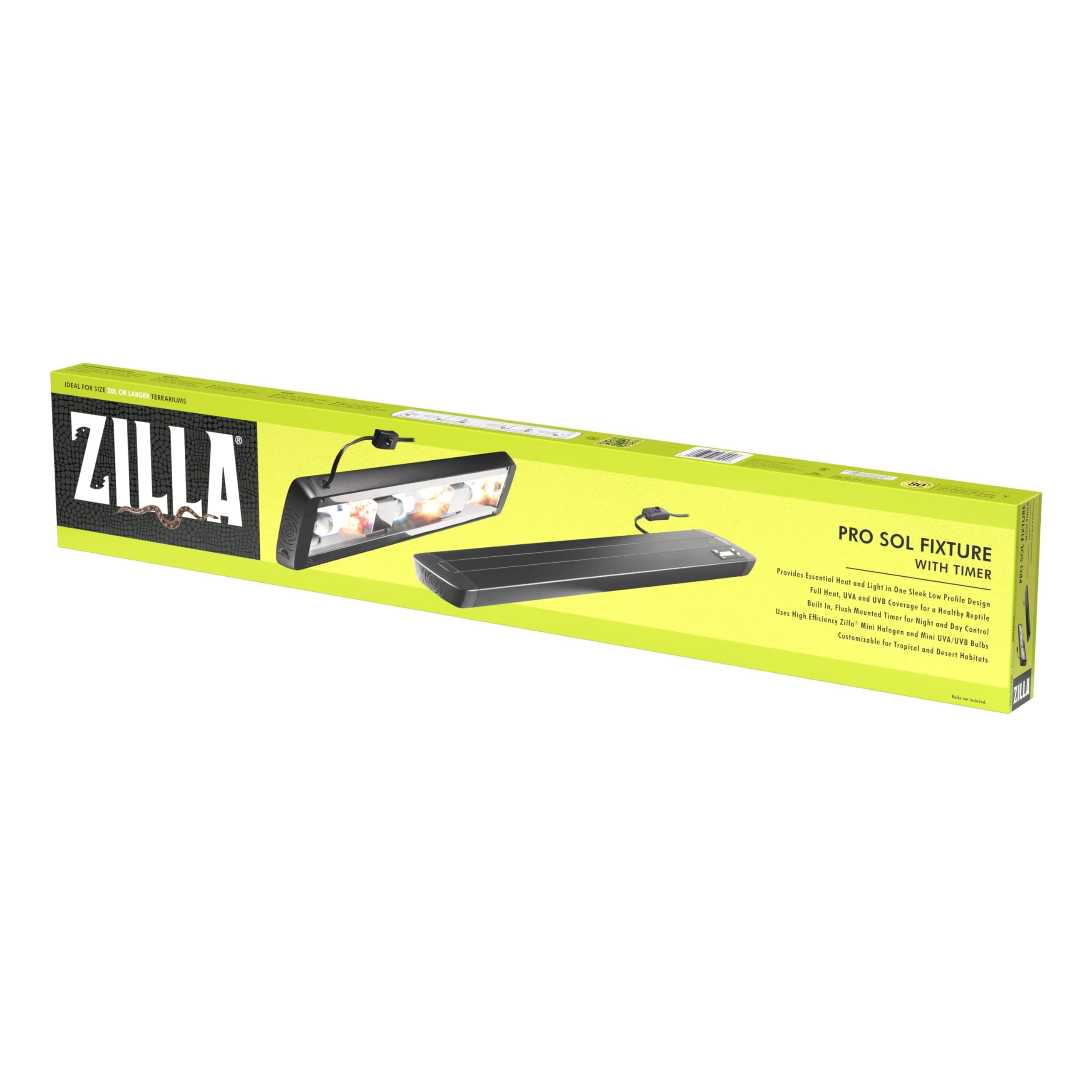 Zilla Pro Sol Fixtures With Timer 30 Inches,Black