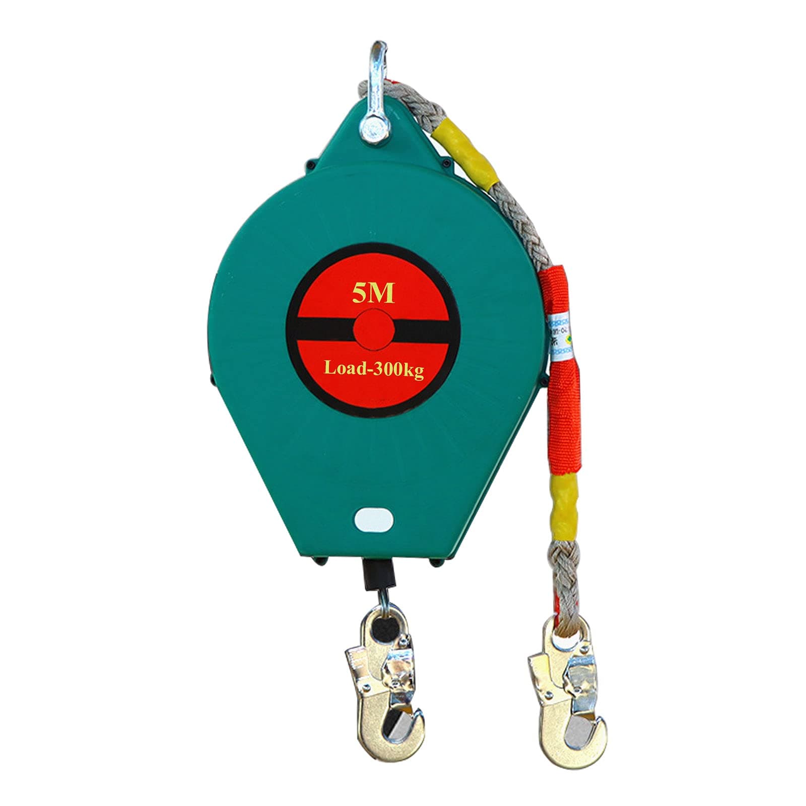 Self Retracting Lifeline Fall Protection, Retractable Fall Arresters with Double Shell Structure, Fall Arrest Equipment for Construction Site and Climbing Tower Crane, Maximum Load-300KG