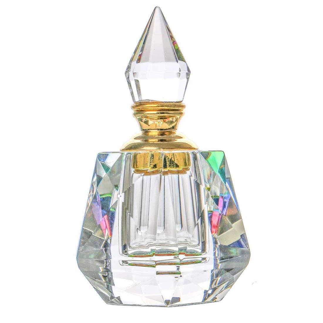H&D HYALINE & DORA 3ML Vintage Perfume Bottles Crystal Empty Refillable Home Table Decoration Glass Perfume Bottle 1.6 * 3.3''