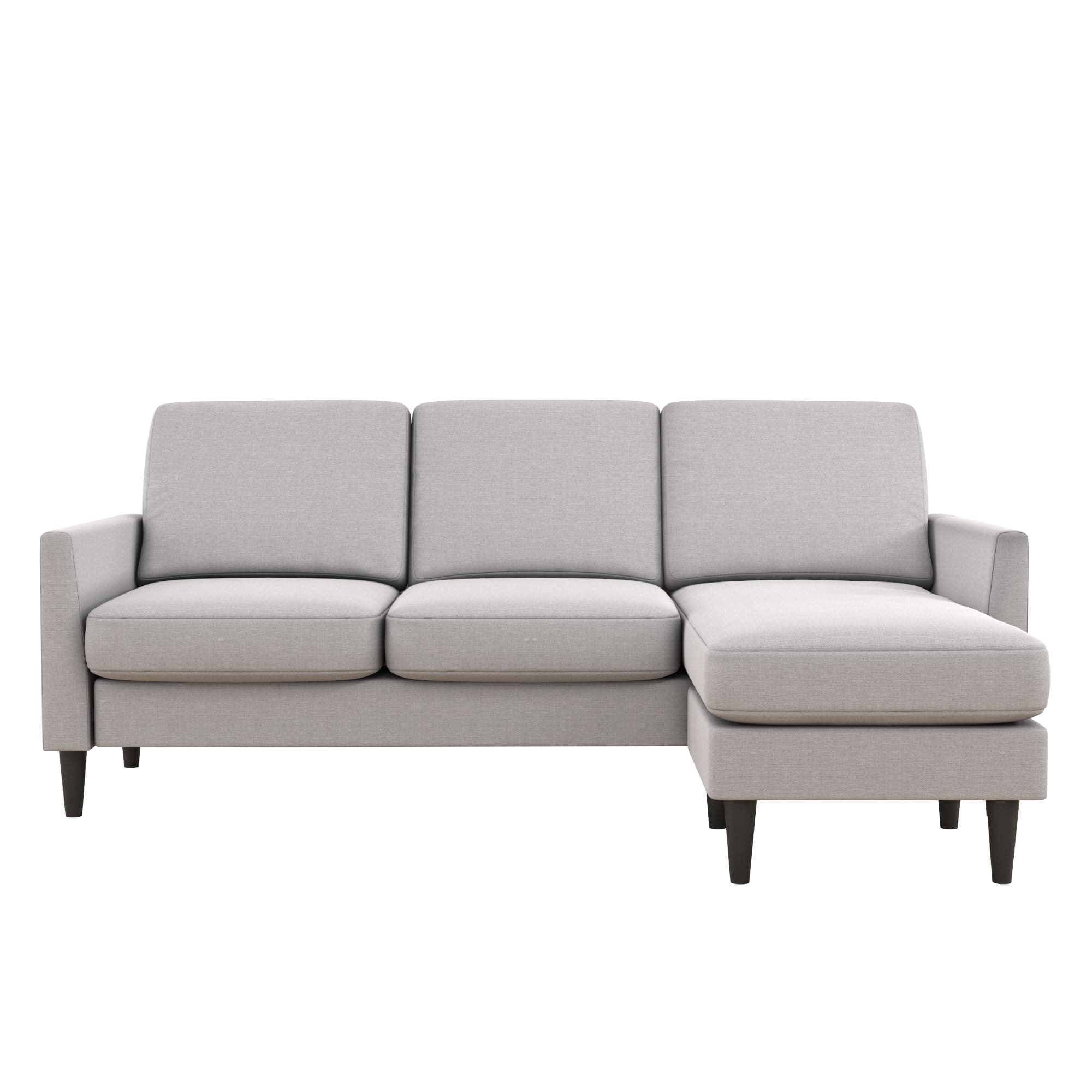 Mr. Kate (UK Winston Reversible Sofa Sectional Light Grey Linen