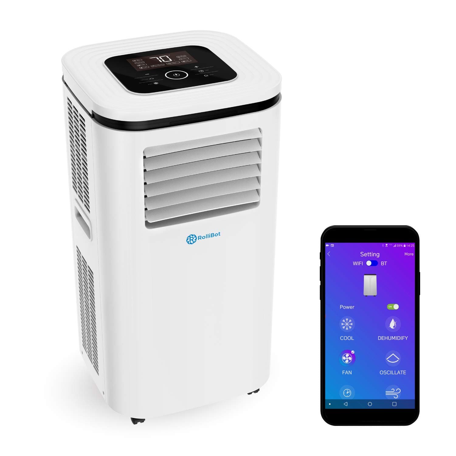 RolliBot Cool 310-20 Portable Air Conditioner, White
