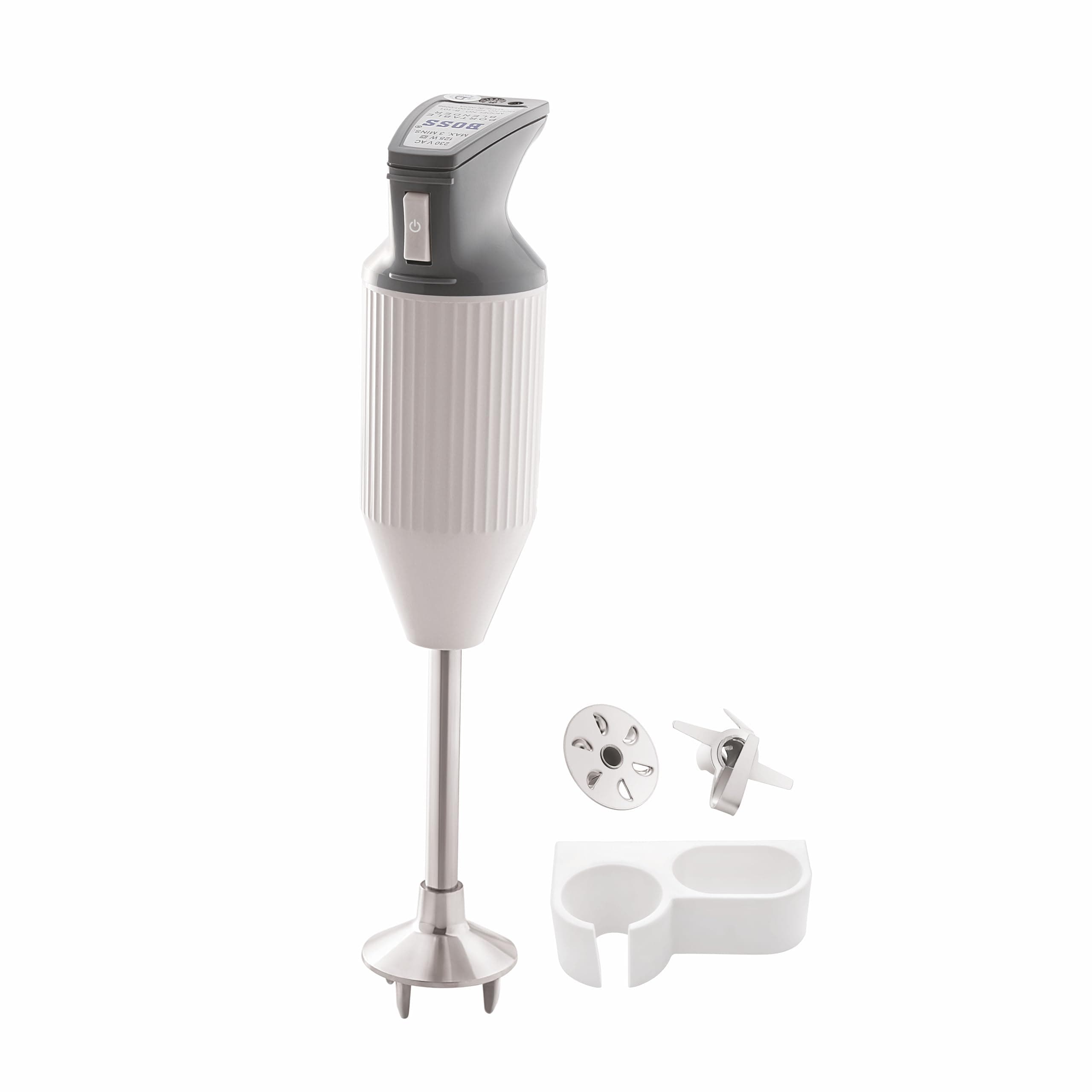 BOSS E111 Portable Hand Blender 180 Watt | Easy to Clean and Store | ISI-Marked, Grey