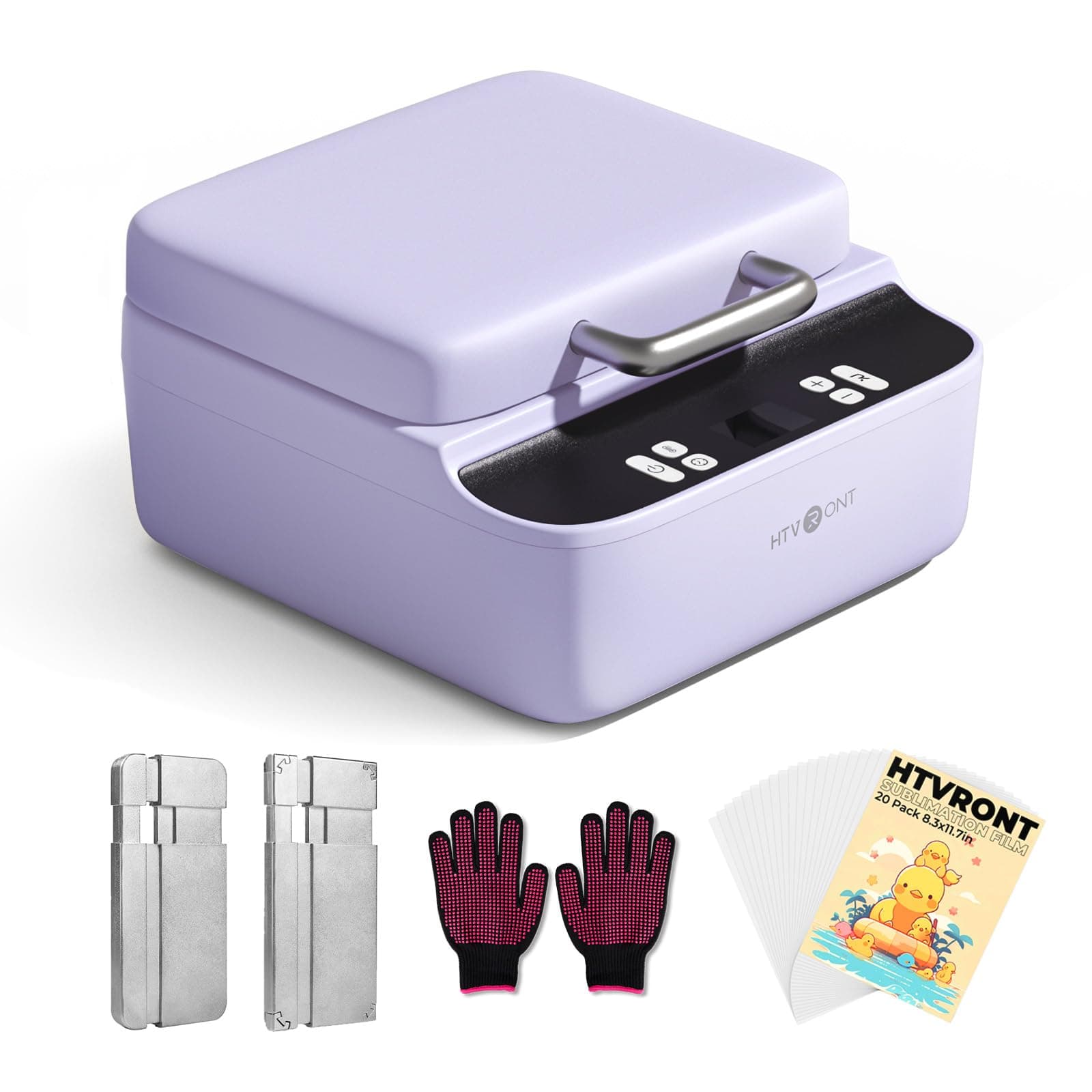 HTVRONT Phone Case Heat Press Machine - Phone Case Auto Heat Press with 3D Vacuum Heat, Precise Temperature Sublimation Phone Case Press Machine for Badges, Coaster (Compatible with iPhone & Android)