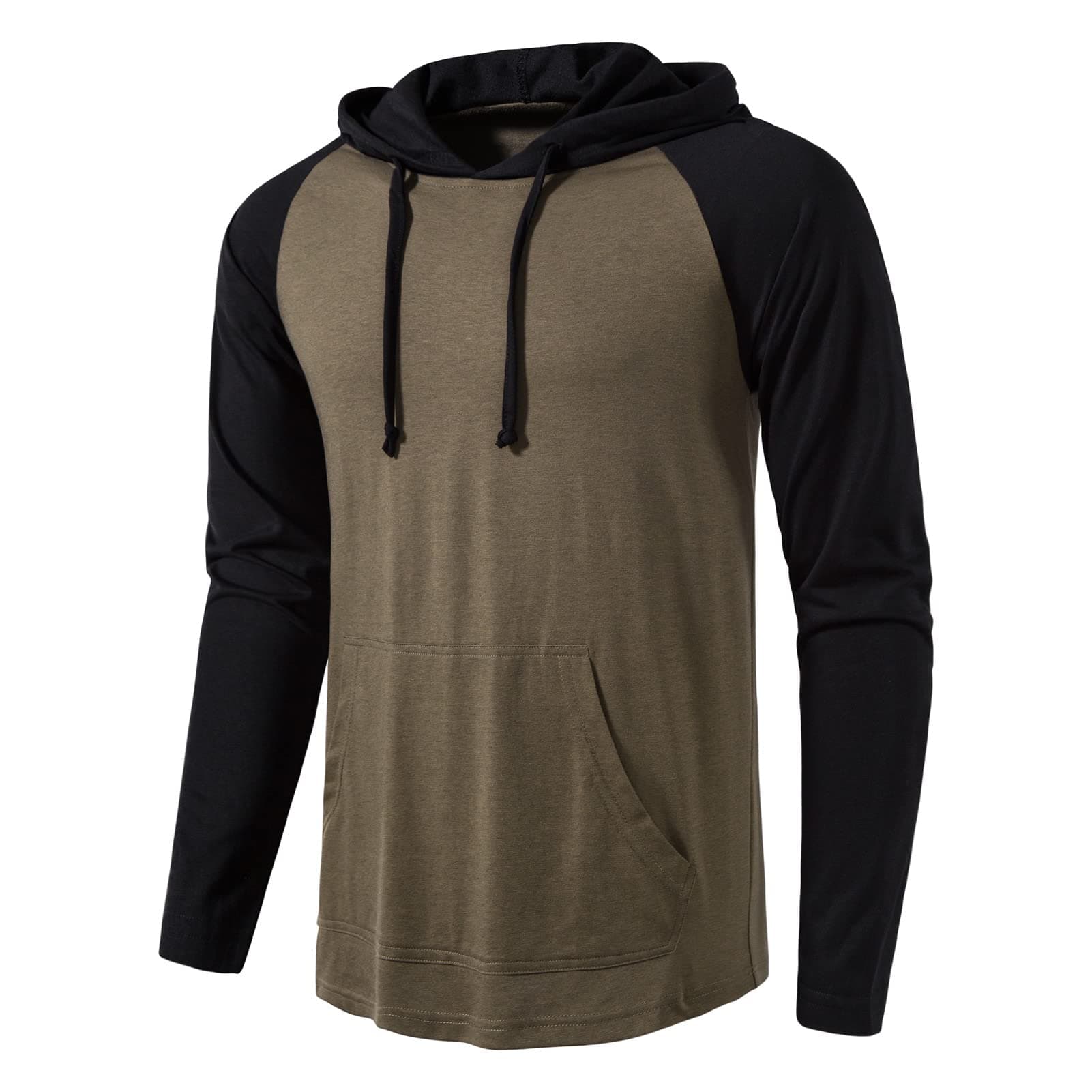 SIR7 Men's Gym Workout Active Long Sleeve Pullover Lightweight Hoodie Casual Hooded Sweatshirts