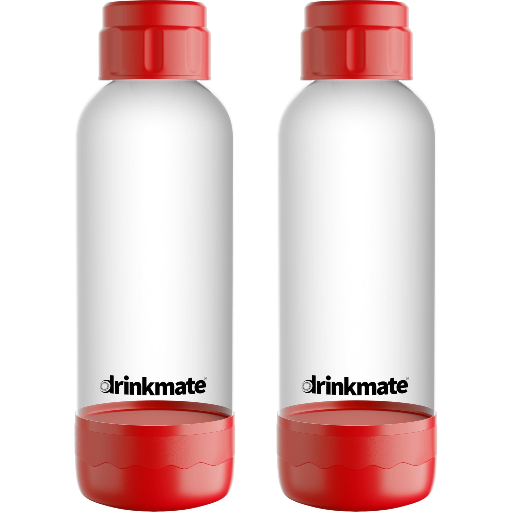 Carbonation Bottles (Twin-Pack) (1L, Red)