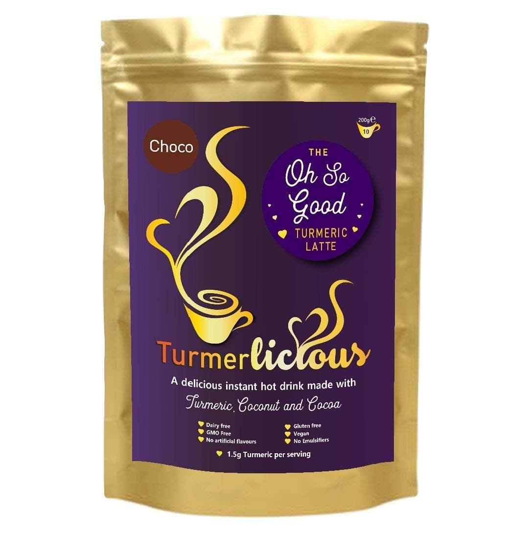 Turmerlicious - Turmeric Latte Choco 200g Packet - Instant Dairy Free