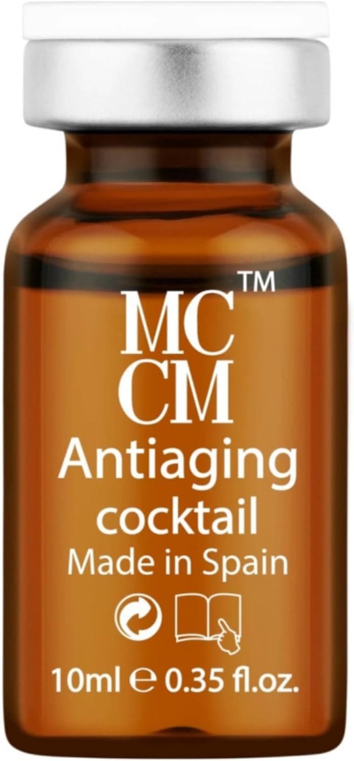 ميزوثيرابي تفتيح البشرة ونضارتها والقضاء علي التصبغات والبقع الداكنة والتخلص من علامات الشيخوخة, تستخدم مع ديرمابن للوجه والجسم من ام سي سي ام, عبوة واحدة 10 مل (مكافح الشيخوخة)