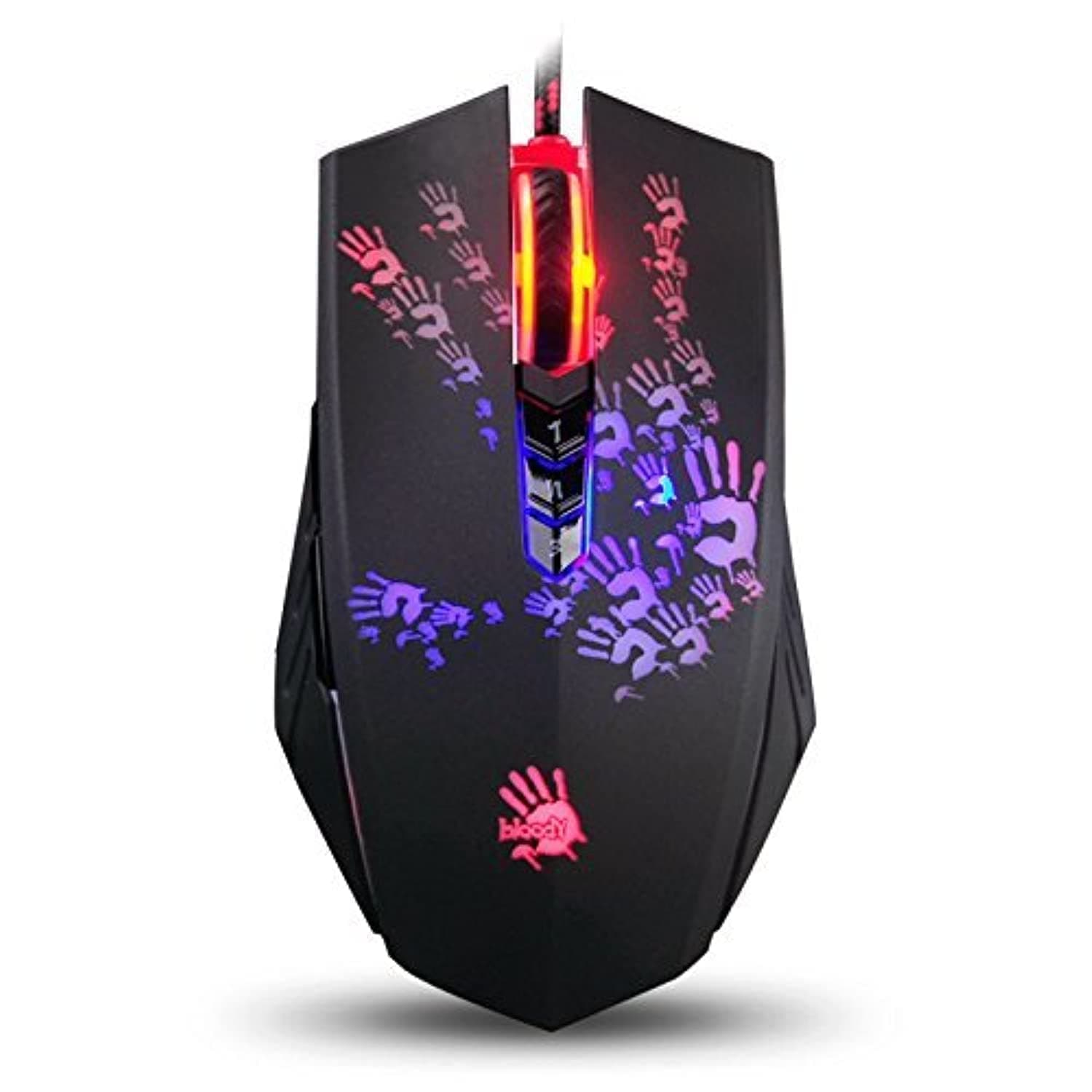 Bloody A60L Optical Gaming Mouse with Light Strike (LK) Switch & Scroll - Fully Programmable Advanced Macro (A60L)