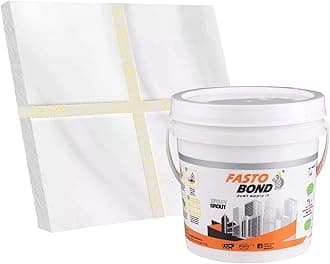 Epoxy Grout - 1 Kg-3 Kg & 5 Kg - Goldan_ Glitter-Sparkle Colors Tile Grout_| 3 Components Only | Premixed Glitter For Uniform Finish (3 Kg, White Golden)