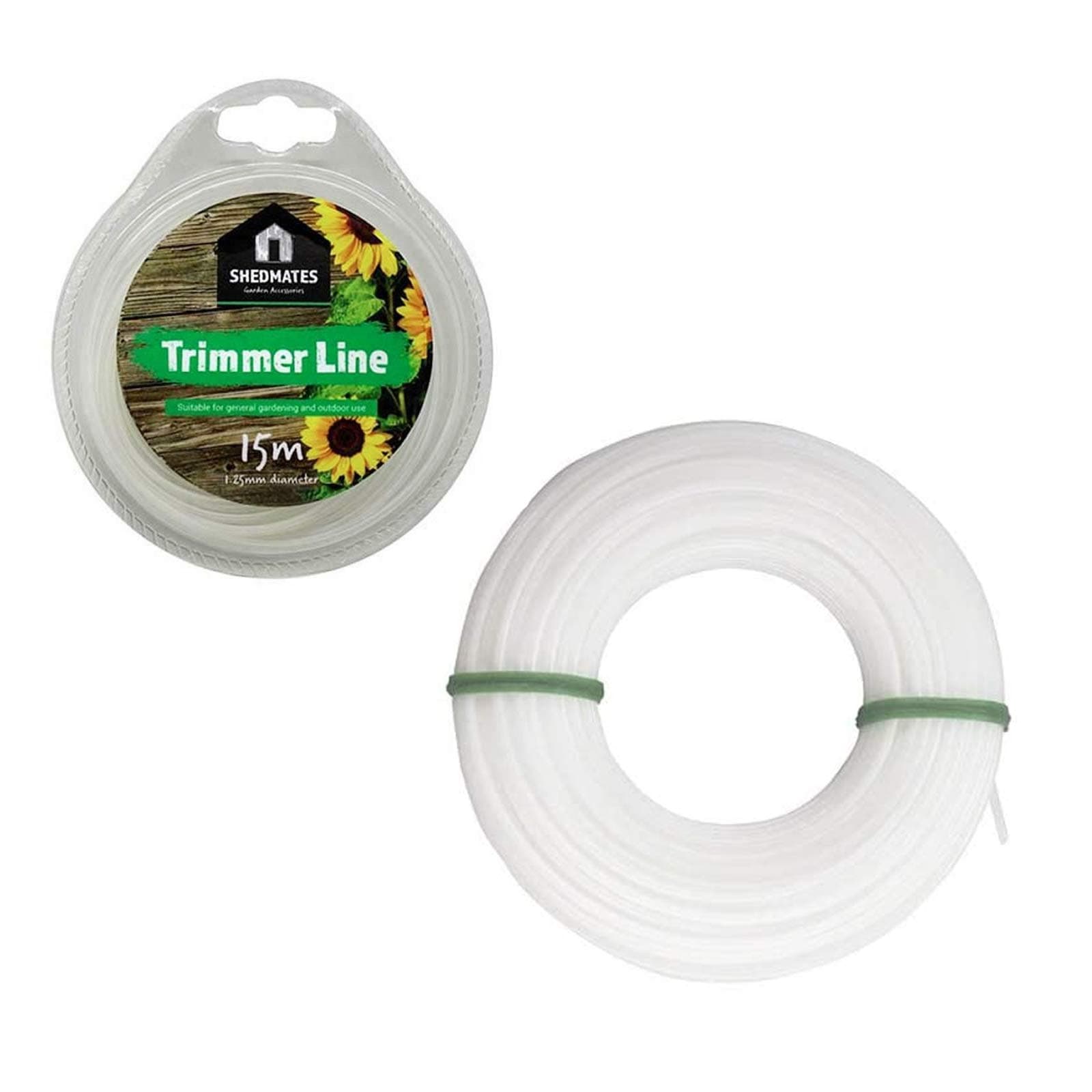 Max Solutions Trimmer Strimmer Line 15 Metre for Garden Grass Strimmer Electric General Gardening and Out Door Use (1.25mm Diameter x 15 Metre)
