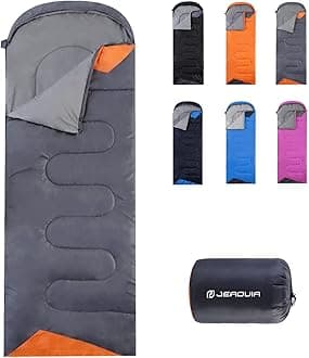 Sleeping Bags for Adults Backpacking - Ultralight Lightweight & Waterproof Sleeping Bags for Womens Mens Youth for Warm Camping Hiking Outdoor Travel Hunting(Gray)