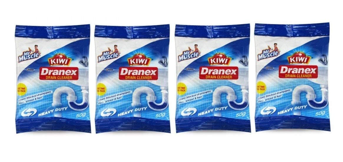 Mr. Muscle Dranex Drain Cleaner 50 g Pouch (Pack of 4)