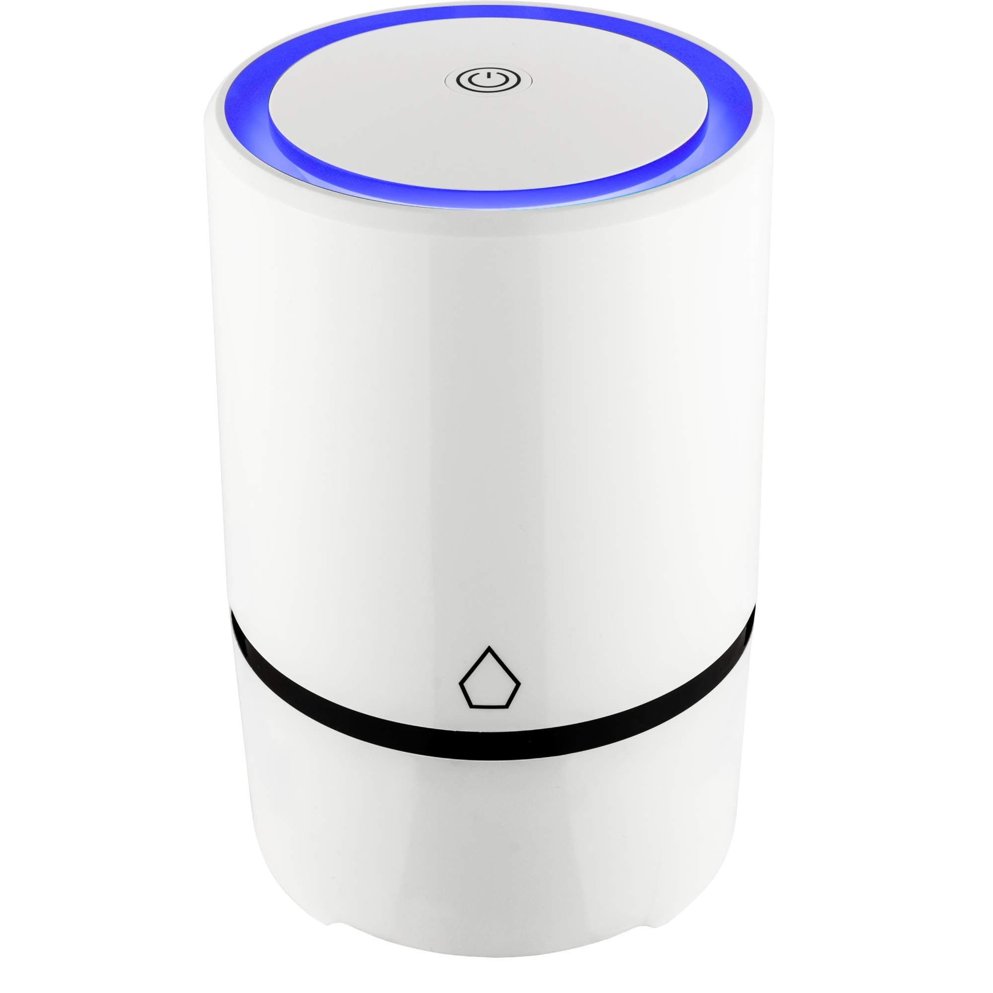 Miladel Desktop Air Purifier True HEPA and Carbon Filter with Ionizer; for Home, Bedroom, Kitchen, Office, Car; Eliminates Odors, Dust, Smoke, Bacteria, Pet Dander; Compact and Portable