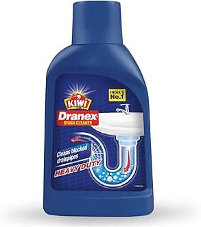 - Mr. Muscle Kiwi Dranex Drain Cleaner Powder, 375g | Removes Clogs, Blockages in Washbasin, Septic Tank, Sinks, Pipes in Just 30 Minutes